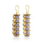 Maison Soula-Chrysalis Earrings Amethyst With Violet Hearts-Earrings-3-roqelvaxirum.shop
