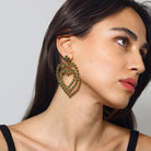 Maison Soula-Follow Your Heart Earrings Emerald Green-Earrings-2-roqelvaxirum.shop