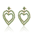 Maison Soula-Follow Your Heart Earrings Emerald Green-Earrings-3-roqelvaxirum.shop