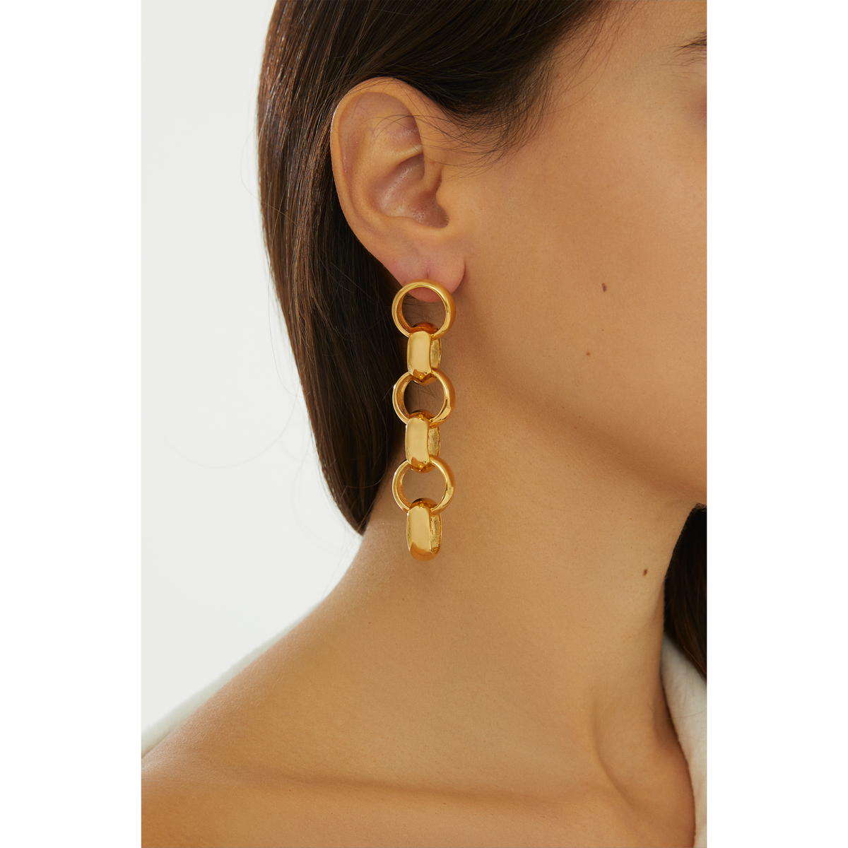 Maison Soula-Gaia Chain Drop Earrings Large Chains-Earrings-2-roqelvaxirum.shop