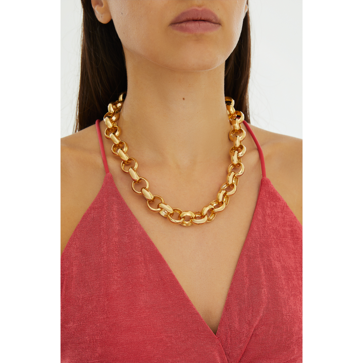 Maison Soula-Gaia Chain Necklace Large Chains-Necklace-4-roqelvaxirum.shop