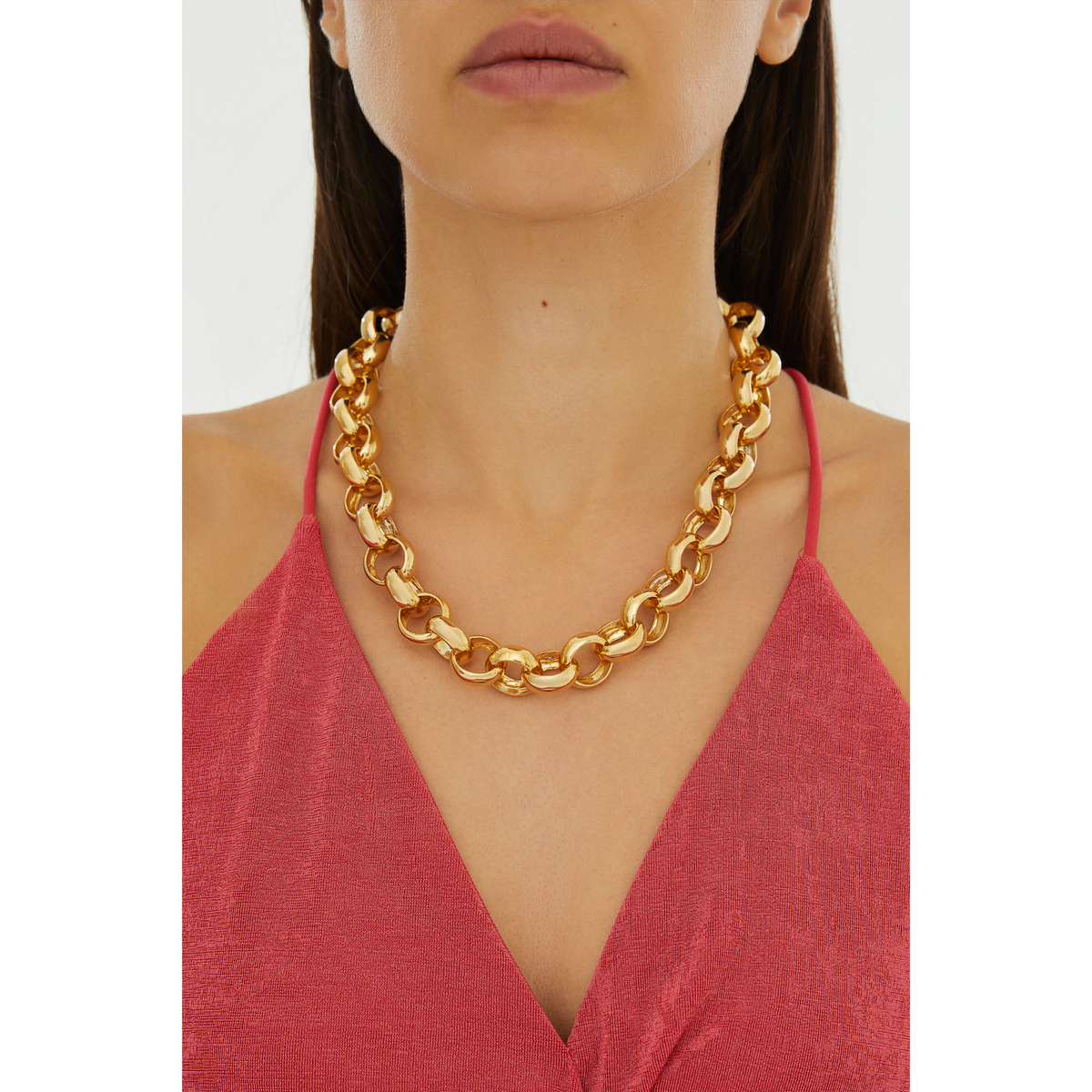 Maison Soula-Gaia Chain Necklace Large Chains-Necklace-5-roqelvaxirum.shop