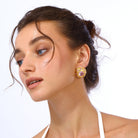 Maison Soula-Olympia Earrings Rose Pink-Earrings-2-roqelvaxirum.shop