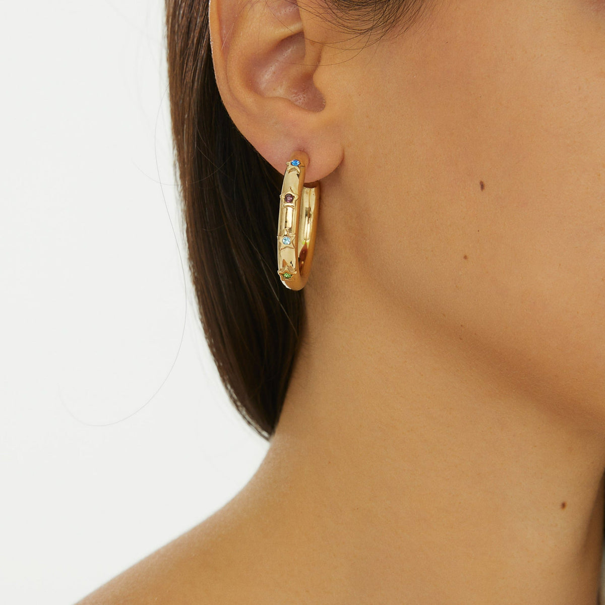 Maison Soula-Andromeda Hoop Earrings-Earrings-3-roqelvaxirum.shop