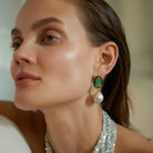 Maison Soula-Antheia Earrings Green-Earrings-2-roqelvaxirum.shop