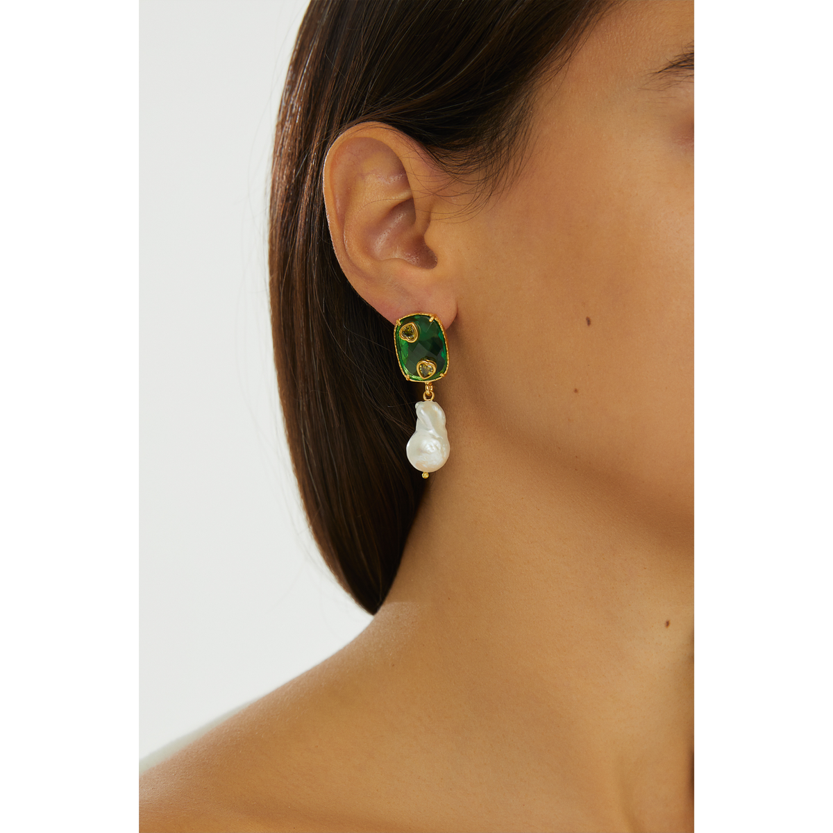 Maison Soula-Antheia Earrings Green-Earrings-4-roqelvaxirum.shop