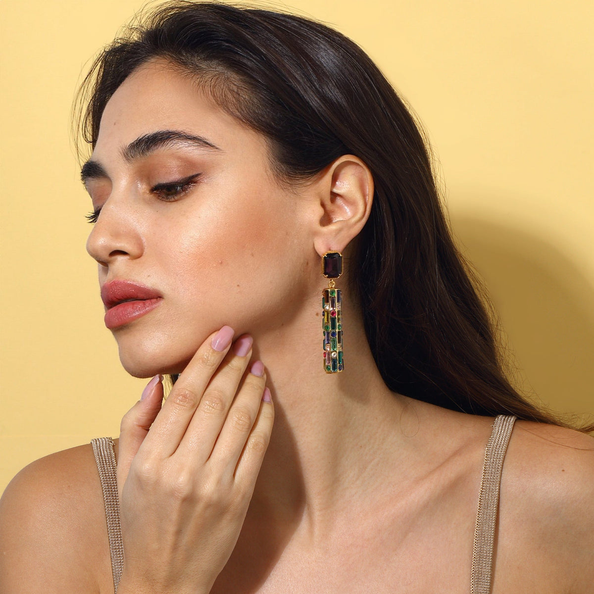 Maison Soula-Cher Drop Earrings Cherry Chocolate-Earrings-2-roqelvaxirum.shop