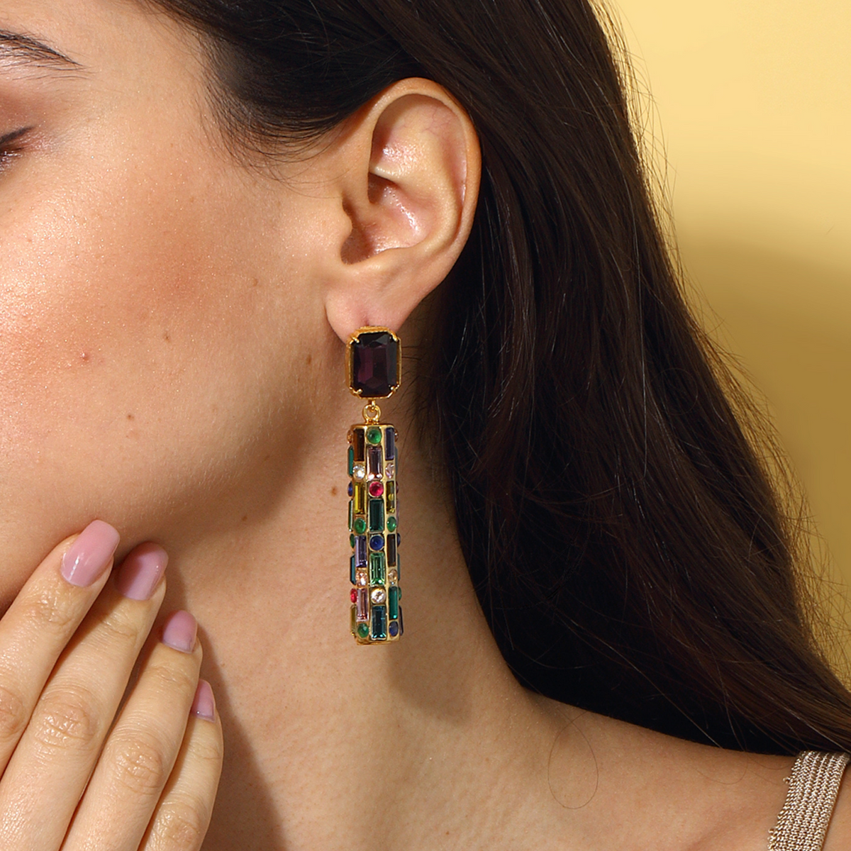 Maison Soula-Cher Drop Earrings Cherry Chocolate-Earrings-4-roqelvaxirum.shop