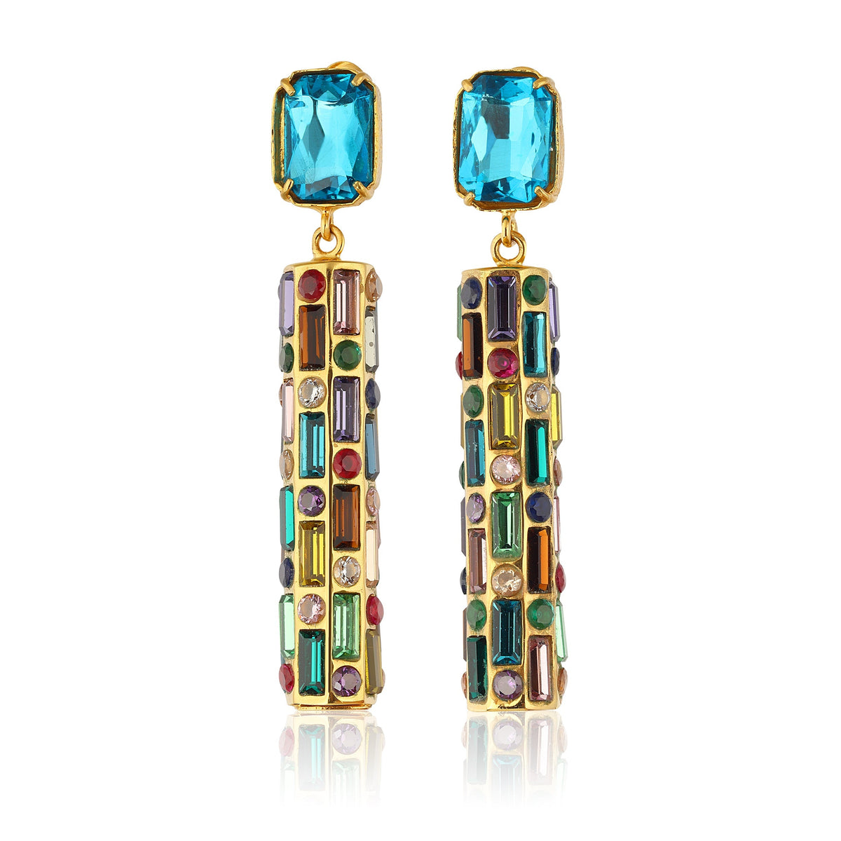 Maison Soula-Cher Drop Earrings Deep Blue-Earrings-1-roqelvaxirum.shop