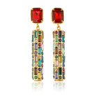 Maison Soula-Cher Drop Earrings Emerald Red-Earrings-1-roqelvaxirum.shop