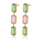 Maison Soula-Donna Earrings Light Green & Rose Pink-Earrings-3-roqelvaxirum.shop