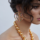 Maison Soula-Follow Your Heart Earrings Multicolor Vibrant Colors-Earrings-2-roqelvaxirum.shop