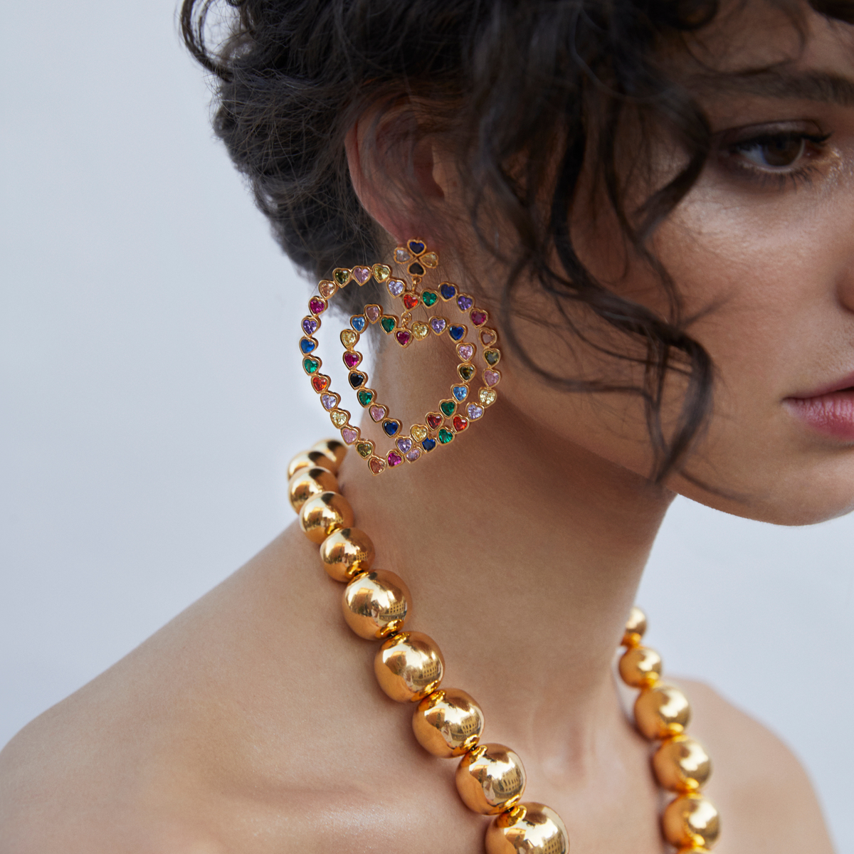 Maison Soula-Follow Your Heart Earrings Multicolor Vibrant Colors-Earrings-2-roqelvaxirum.shop