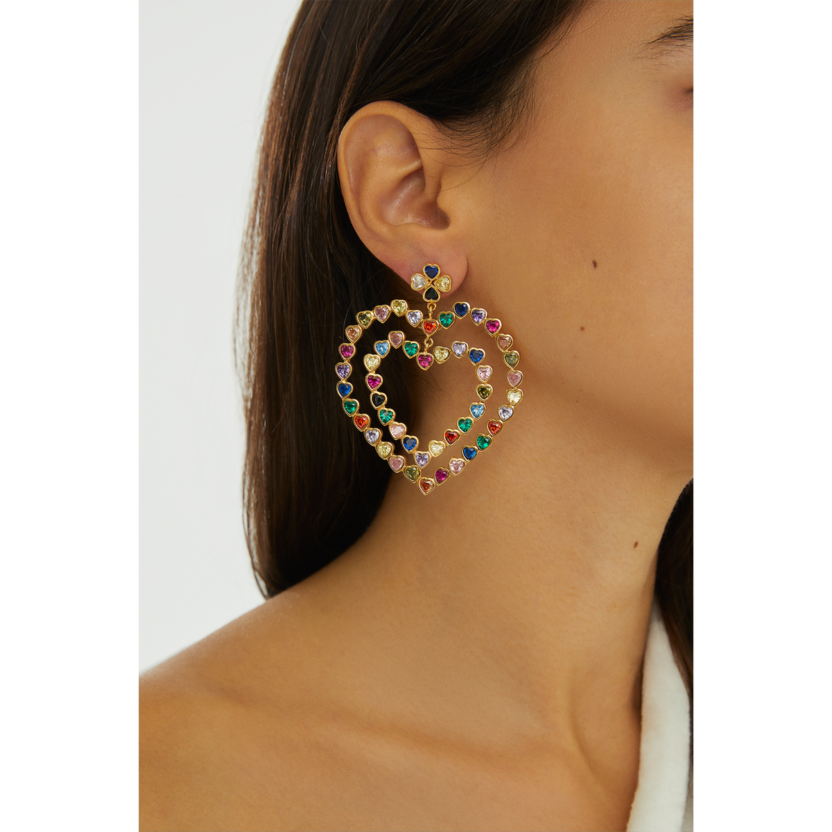 Maison Soula-Follow Your Heart Earrings Multicolor Vibrant Colors-Earrings-3-roqelvaxirum.shop