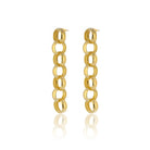 Maison Soula-Gaia Chain Drop Earrings Small Chains-Earrings-4-roqelvaxirum.shop