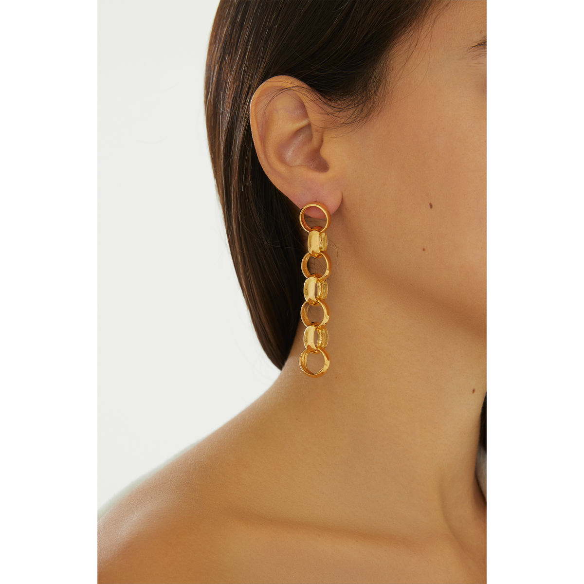 Maison Soula-Gaia Chain Drop Earrings Small Chains-Earrings-5-roqelvaxirum.shop
