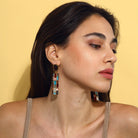 Maison Soula-Gloria Earrings Cherry Chocolate-Earrings-2-roqelvaxirum.shop