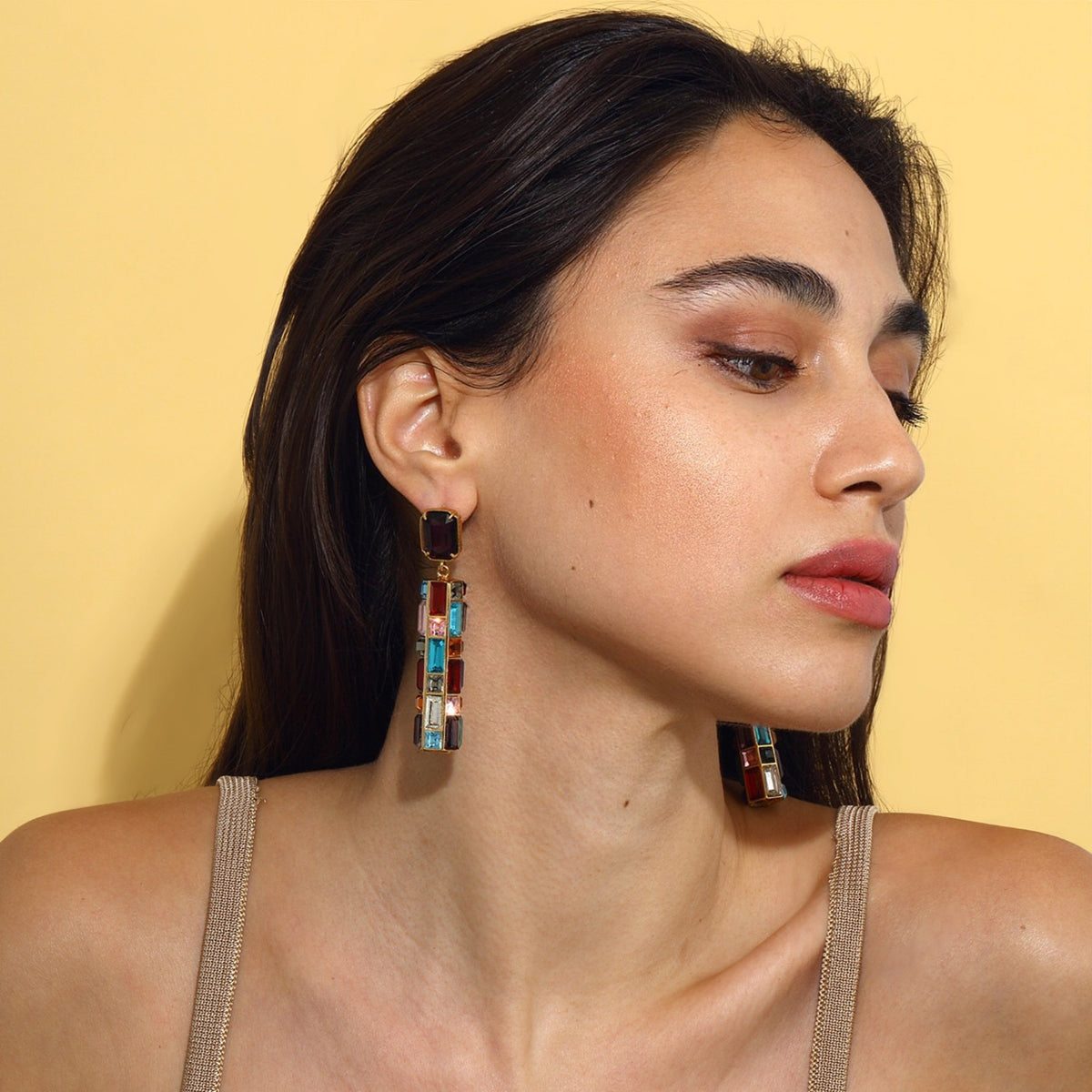 Maison Soula-Gloria Earrings Cherry Chocolate-Earrings-2-roqelvaxirum.shop