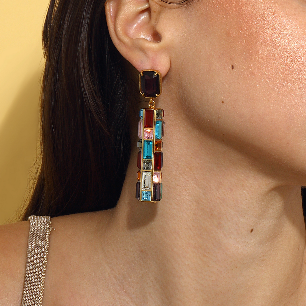 Maison Soula-Gloria Earrings Cherry Chocolate-Earrings-5-roqelvaxirum.shop