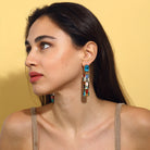 Maison Soula-Gloria Earrings Deep Blue-Earrings-2-roqelvaxirum.shop