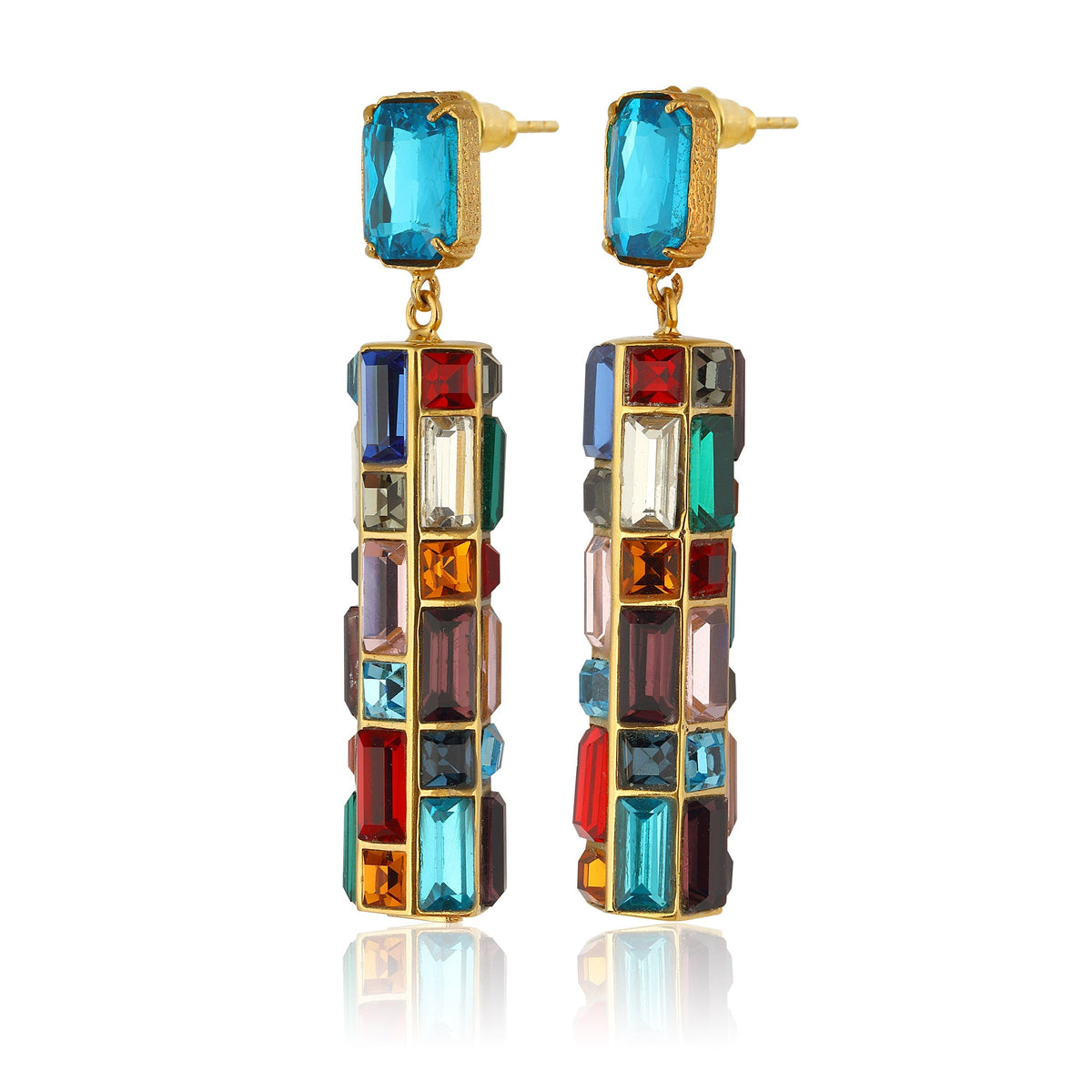 Maison Soula-Gloria Earrings Deep Blue-Earrings-3-roqelvaxirum.shop