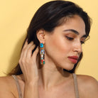 Maison Soula-Gloria Earrings Deep Blue-Earrings-4-roqelvaxirum.shop
