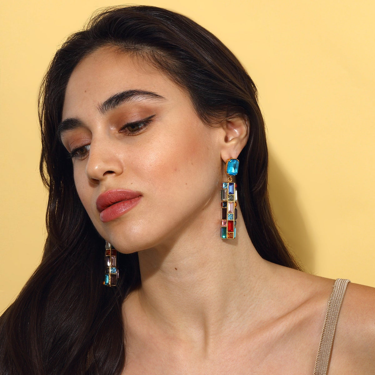 Maison Soula-Gloria Earrings Deep Blue-Earrings-5-roqelvaxirum.shop