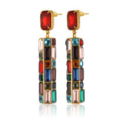 Maison Soula-Gloria Earrings Emerald Red-Earrings-3-roqelvaxirum.shop