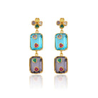 Maison Soula-Hedone Earrings Blue & Violet-1-roqelvaxirum.shop