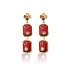 Maison Soula-Hedone Earrings Emerald Red-1-roqelvaxirum.shop