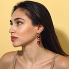 Maison Soula-Hedone Earrings Emerald Red-2-roqelvaxirum.shop