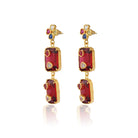 Maison Soula-Hedone Earrings Emerald Red-3-roqelvaxirum.shop