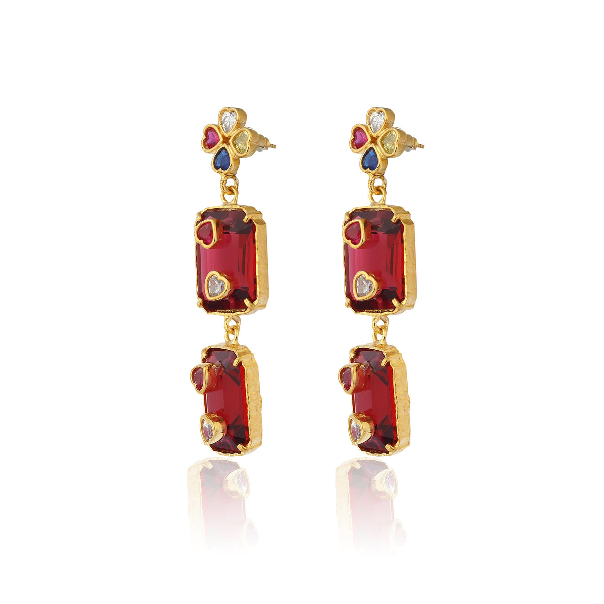 Maison Soula-Hedone Earrings Emerald Red-3-roqelvaxirum.shop