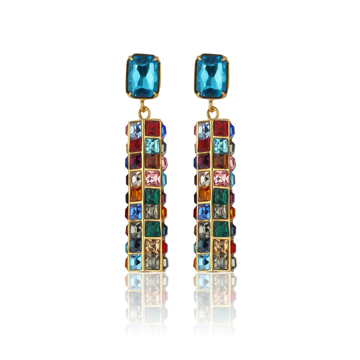 Maison Soula-Hypnos Drop Earrings Deep Blue-Earrings-1-roqelvaxirum.shop