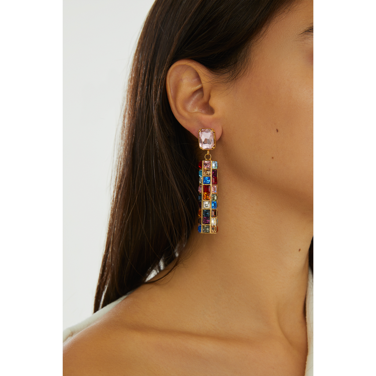 Maison Soula-Hypnos Drop Earrings Rose Pink-Earrings-2-roqelvaxirum.shop
