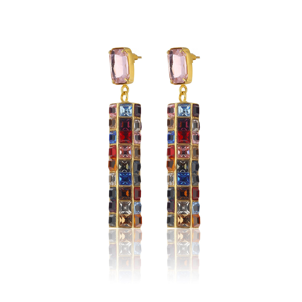 Maison Soula-Hypnos Drop Earrings Rose Pink-Earrings-3-roqelvaxirum.shop
