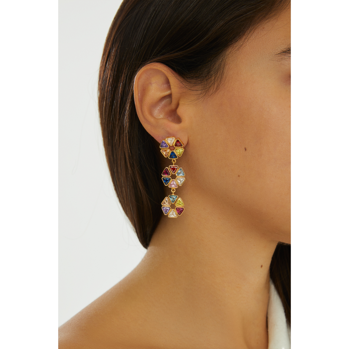Maison Soula-Trio Wheel Of Fortune Earrings-Earrings-2-roqelvaxirum.shop