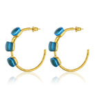 Maison Soula-Siena Hoop Earrings Aquamarine Blue-Earrings-1-roqelvaxirum.shop