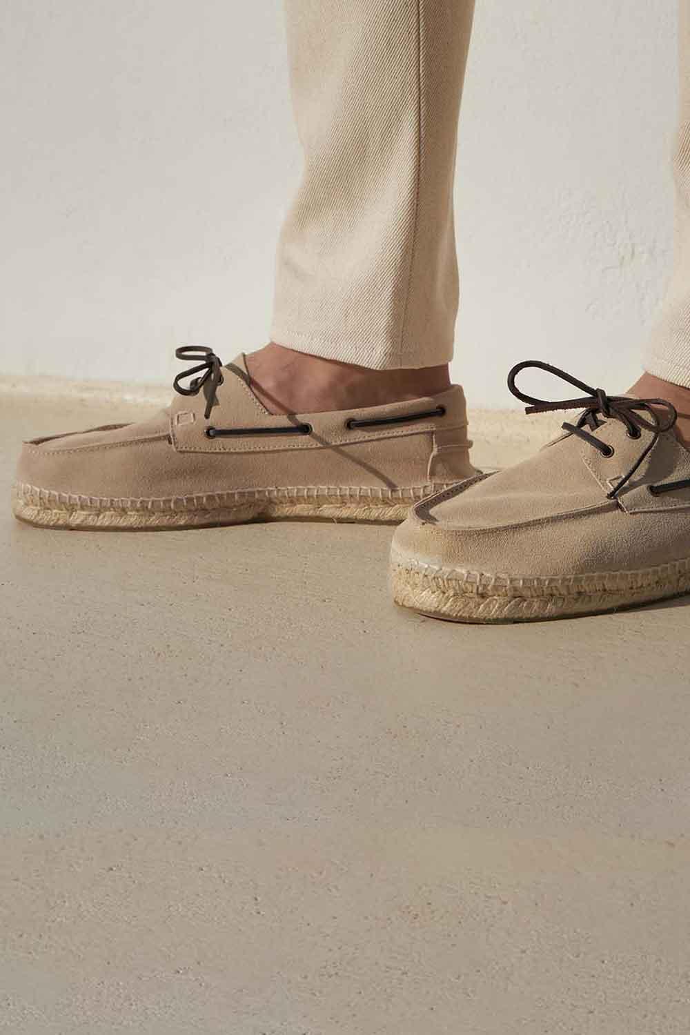 Manebi-Boat Shoes Champagne Beige-Espadril-4-roqelvaxirum.shop