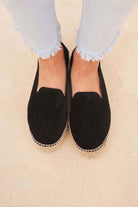 Manebi-Hamptons Double Espadrilles Black-Espadril-4-roqelvaxirum.shop