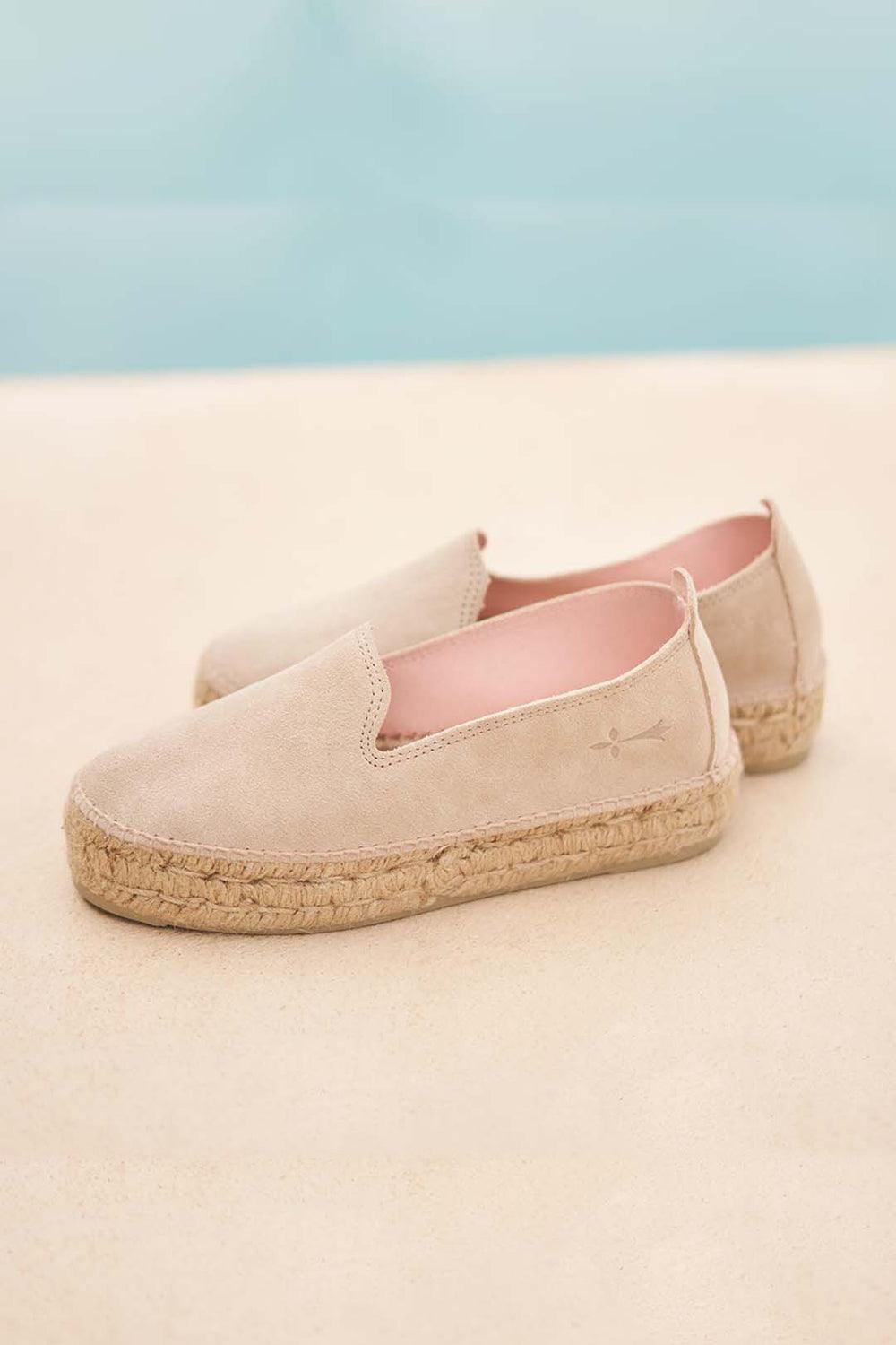 Manebi-Hamptons Double Sole Espadrilles Champagne Beige-Espadril-3-roqelvaxirum.shop