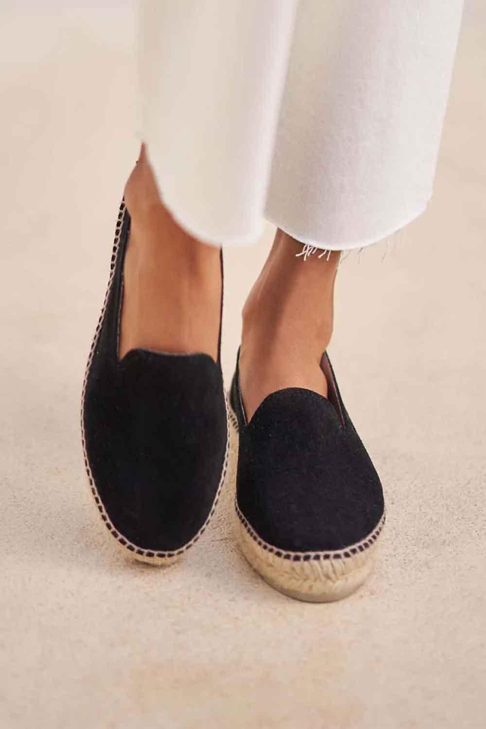 Manebi-Hamptons Espadrilles Black-Espadril-3-roqelvaxirum.shop