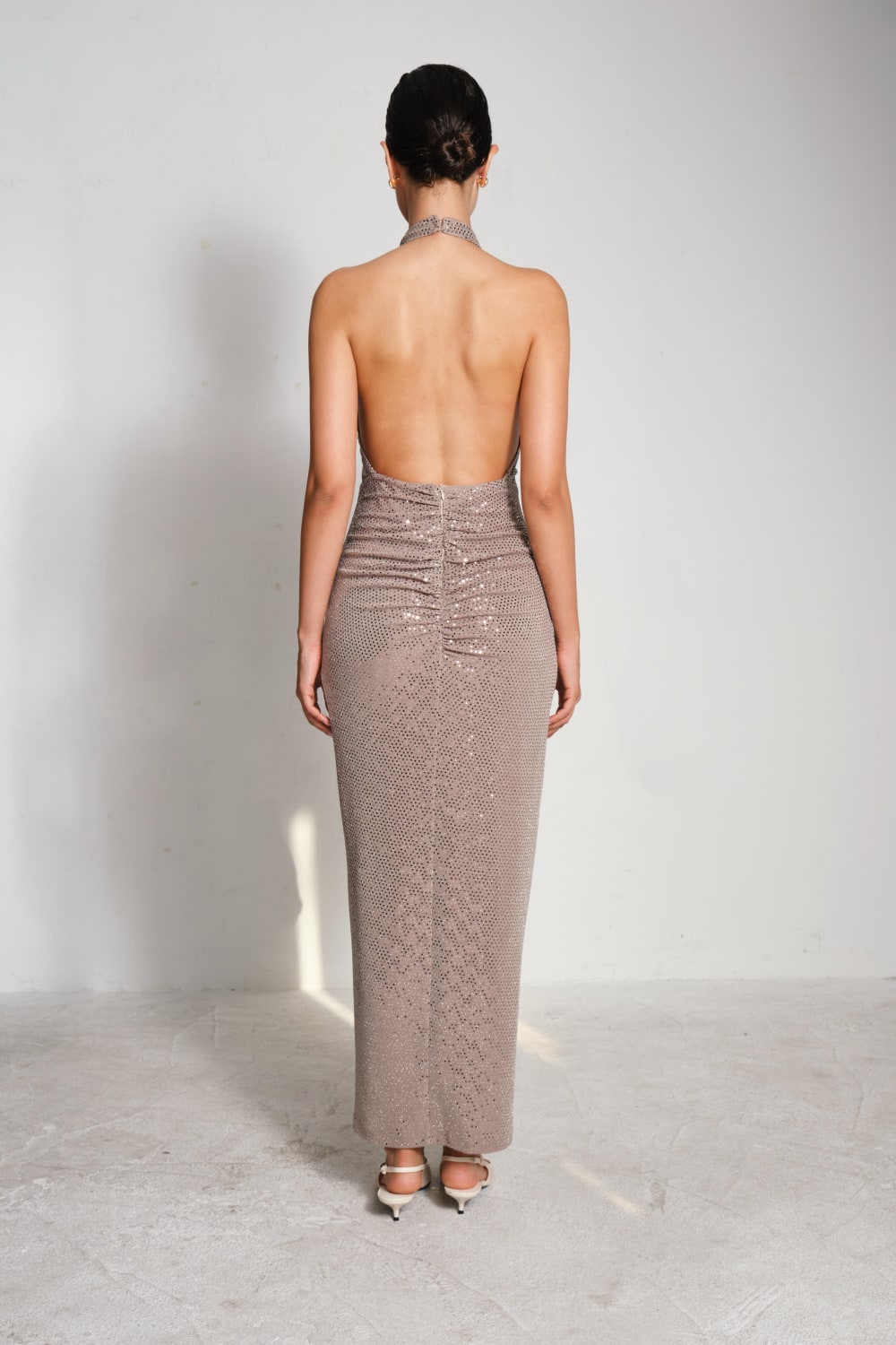 Manshet-Gisele Sırt Dekolteli Midi Elbise-Elbise-4-roqelvaxirum.shop