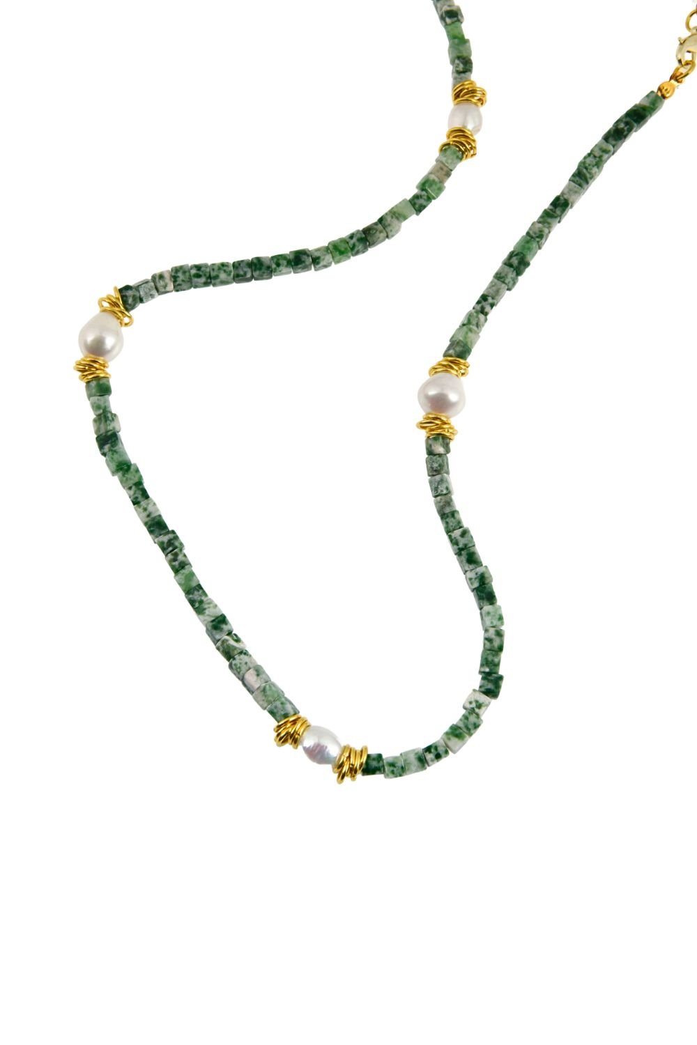 Manus In Mano-Carla Doğal Taş Pirinç Kolye-Kolye-2-roqelvaxirum.shop