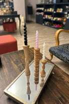 Massello Design-Bella 3'lü Ahşap Şamdan & Mumluk-Mumluk & Şamdan-3-roqelvaxirum.shop