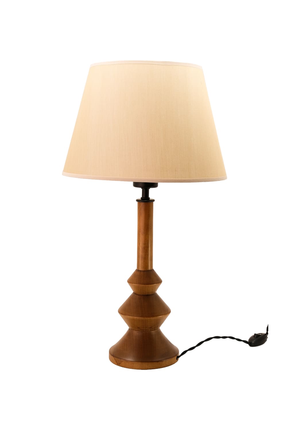 Massello Design-Elegante Ahşap Abajur Ceviz-Masa Lambası-1-roqelvaxirum.shop
