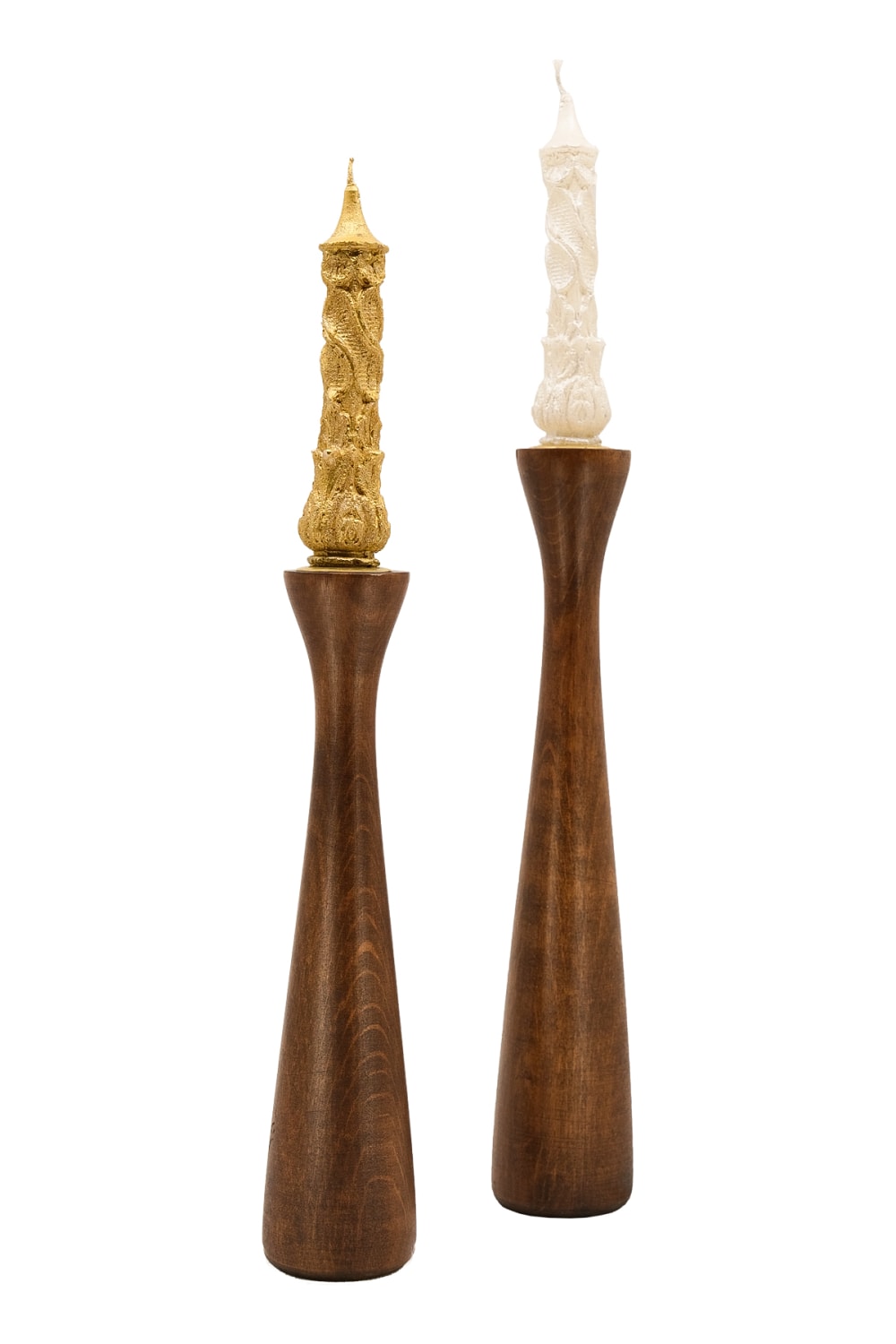 Massello Design-Jasmine 2'li Ahşap Şamdan & Mumluk-Mumluk & Şamdan-1-roqelvaxirum.shop