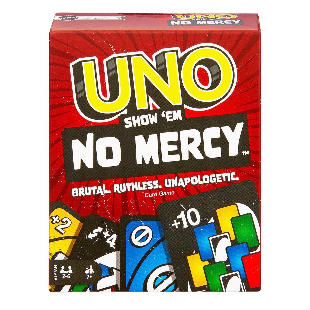 Mattel-Hwv18 Uno No Mercy Kartlar +7 Yaş-Kutu Oyunları-1-roqelvaxirum.shop
