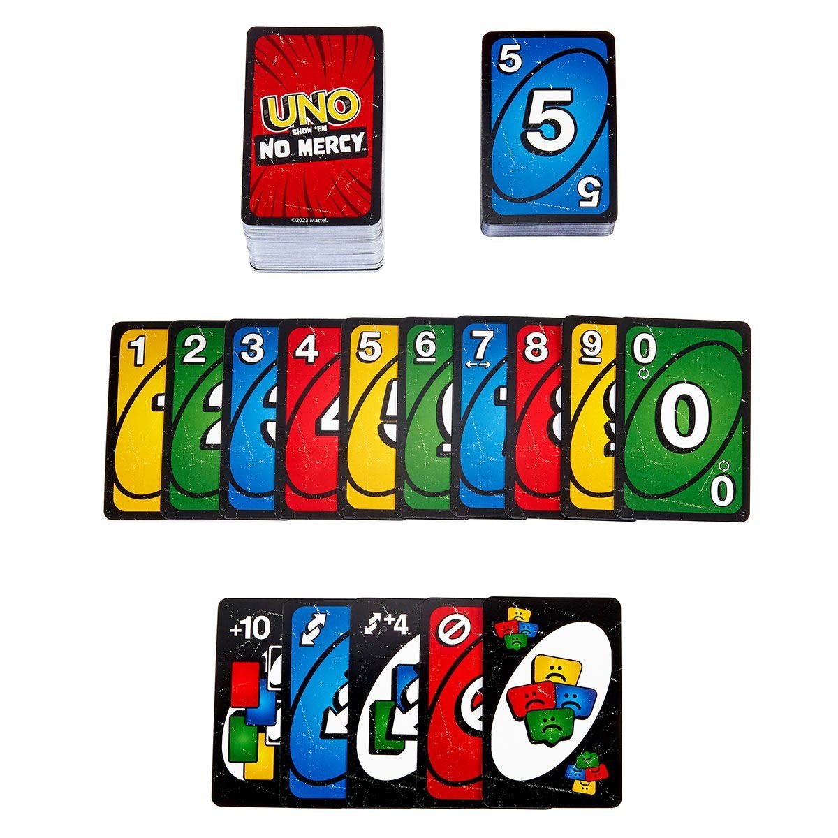Mattel-Hwv18 Uno No Mercy Kartlar +7 Yaş-Kutu Oyunları-2-roqelvaxirum.shop
