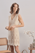 Mavlo-Boho Nakışlı Mini Elbise-Elbise-3-roqelvaxirum.shop